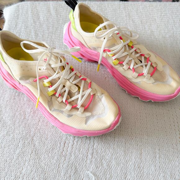 Sorel Tan + Pink Kinetic Breakthru Tech Lace Sneakers Size 9 Gorp Workout - Picture 2 of 10